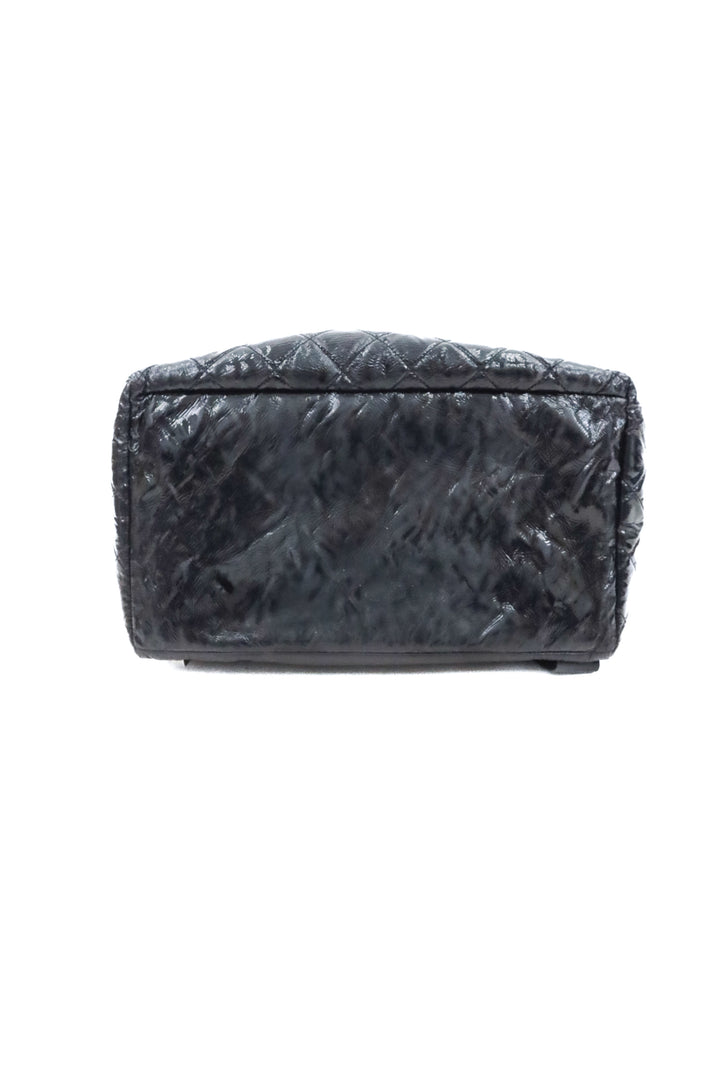 Chanel Patent Quilted Grocery Shopping Trolley Bag