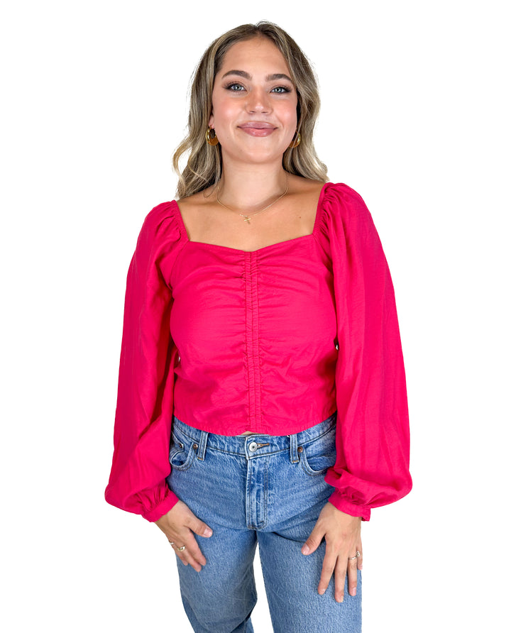 A New Day Pink Blouse (L)
