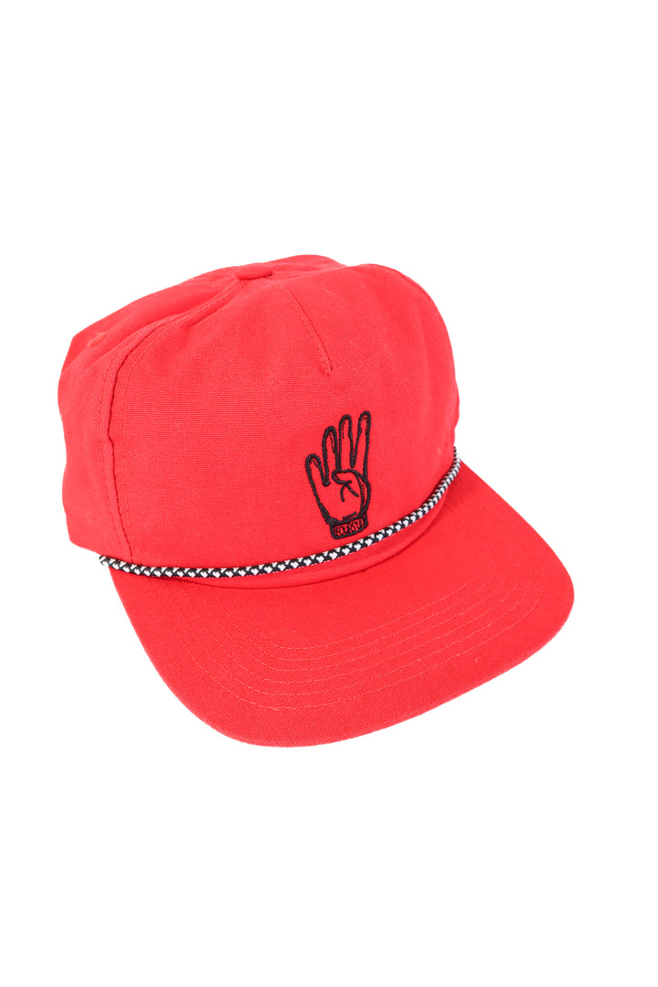 fours up red rope hat
