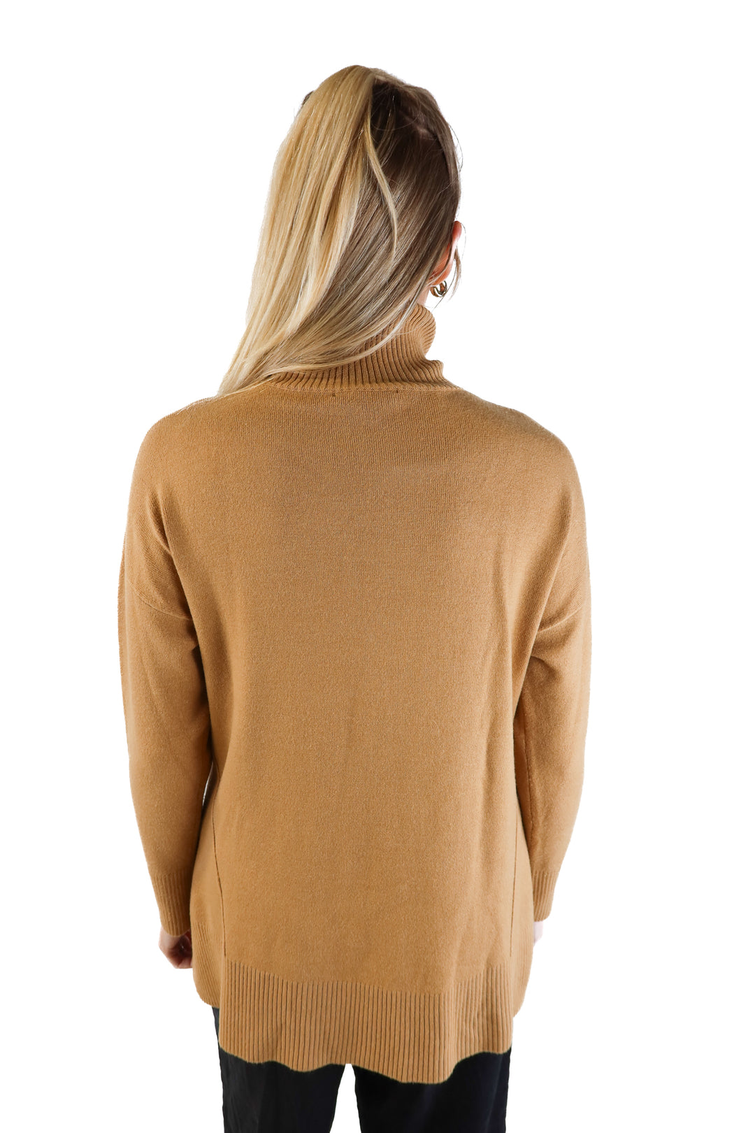 French Connection Camel Turtleneck Sweater (S; retail $88)
