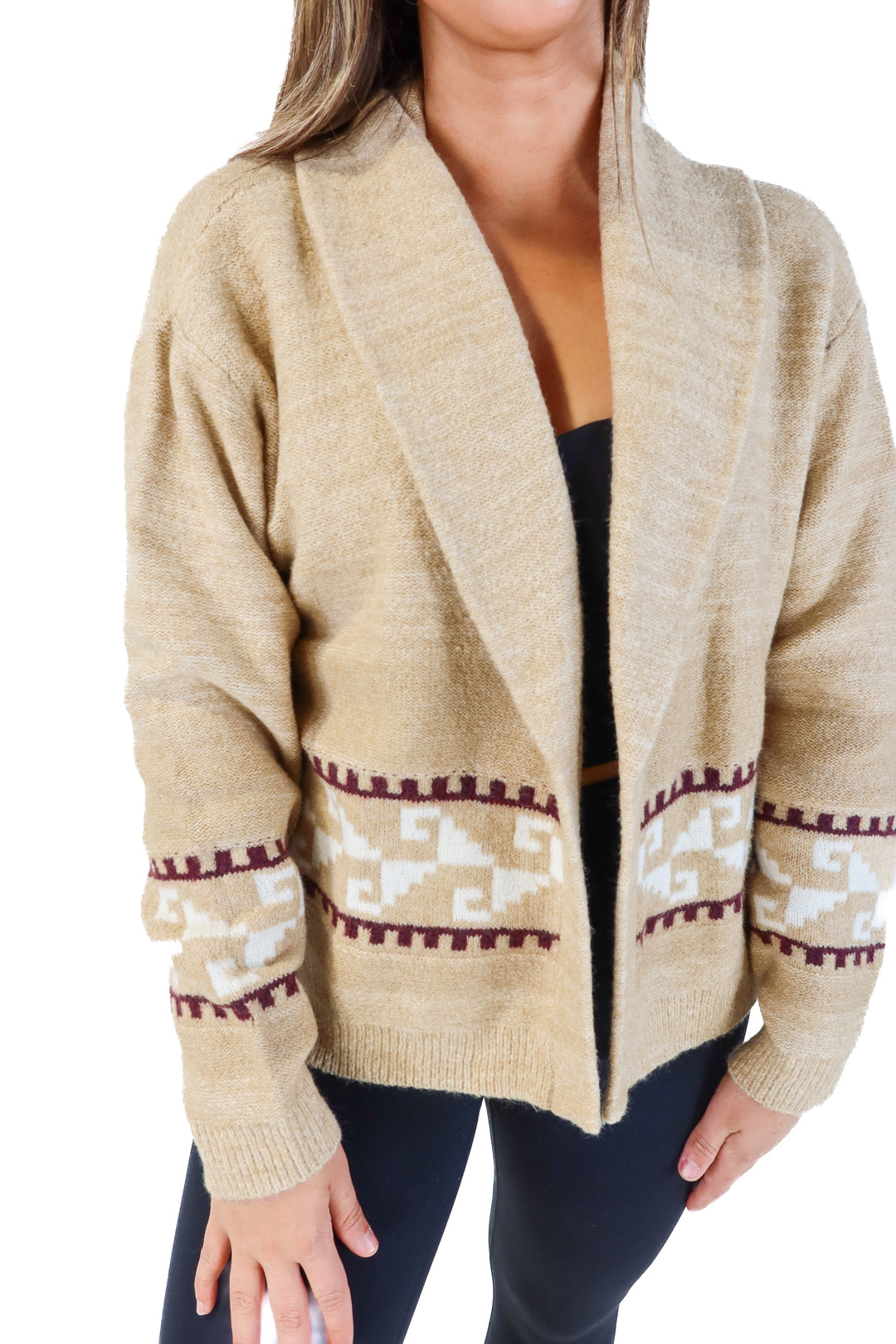 Lucky Brand tan open cardigan NWT (L; retails for $119.50)