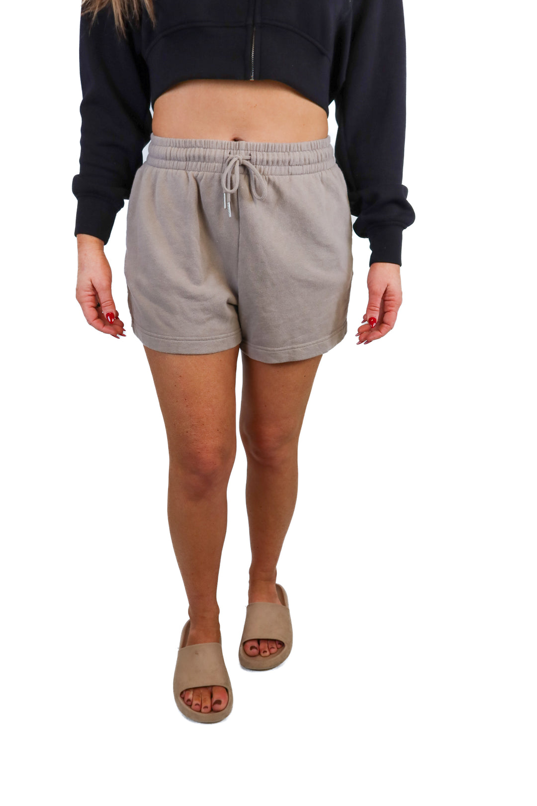dynamite taupe lounge shorts (s)
