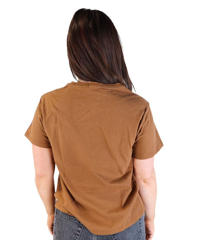 Nuuds brown short sleeve tee (s; retail $68)
