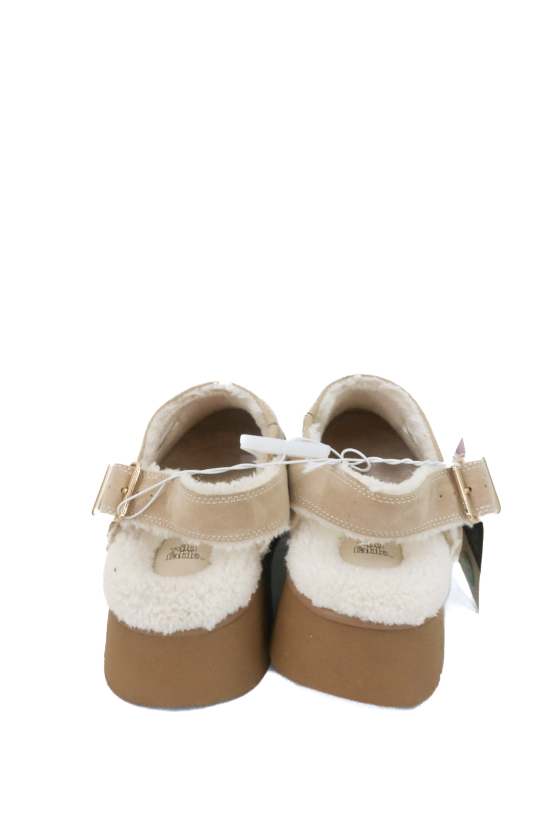 wild fable cream sherpa lined clog mules nwt (10)