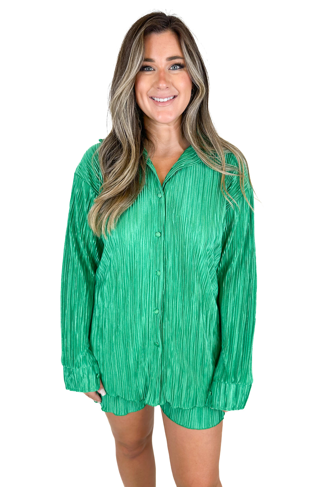Emerald Green Crinkle Set (M)