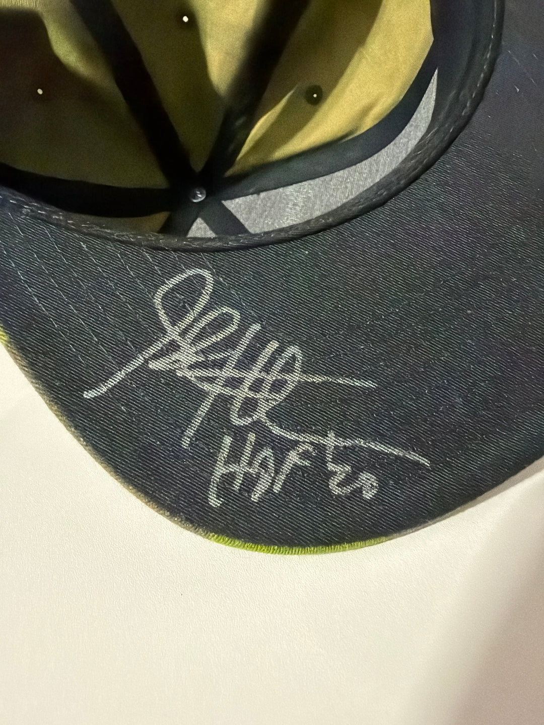 AUTOGRAPH - Steve Hutchinson Hall of Fame x Living w/ Landyn Camo Hat