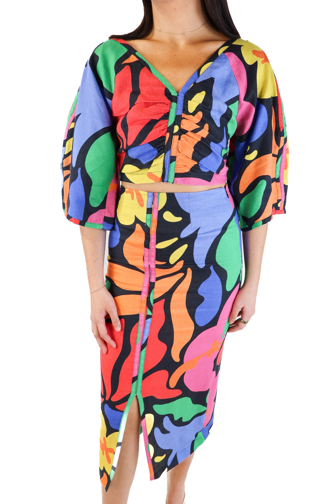 Mara Hoffman Floral Hemp Set (4; retail $675)
