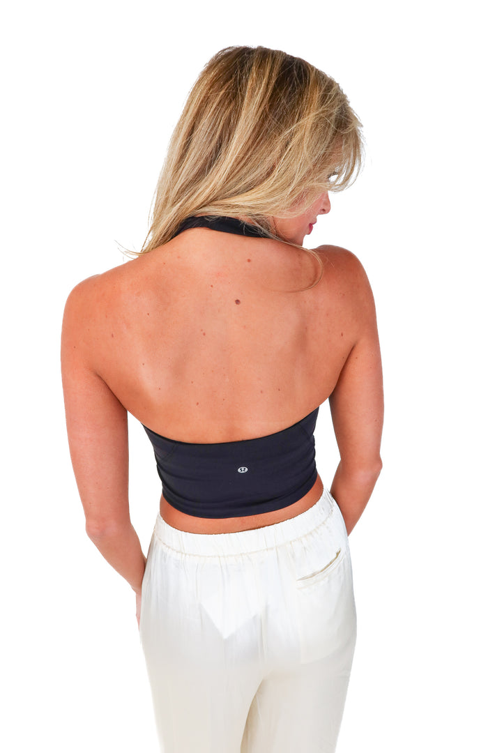 lululemon black halter sports bra (2)