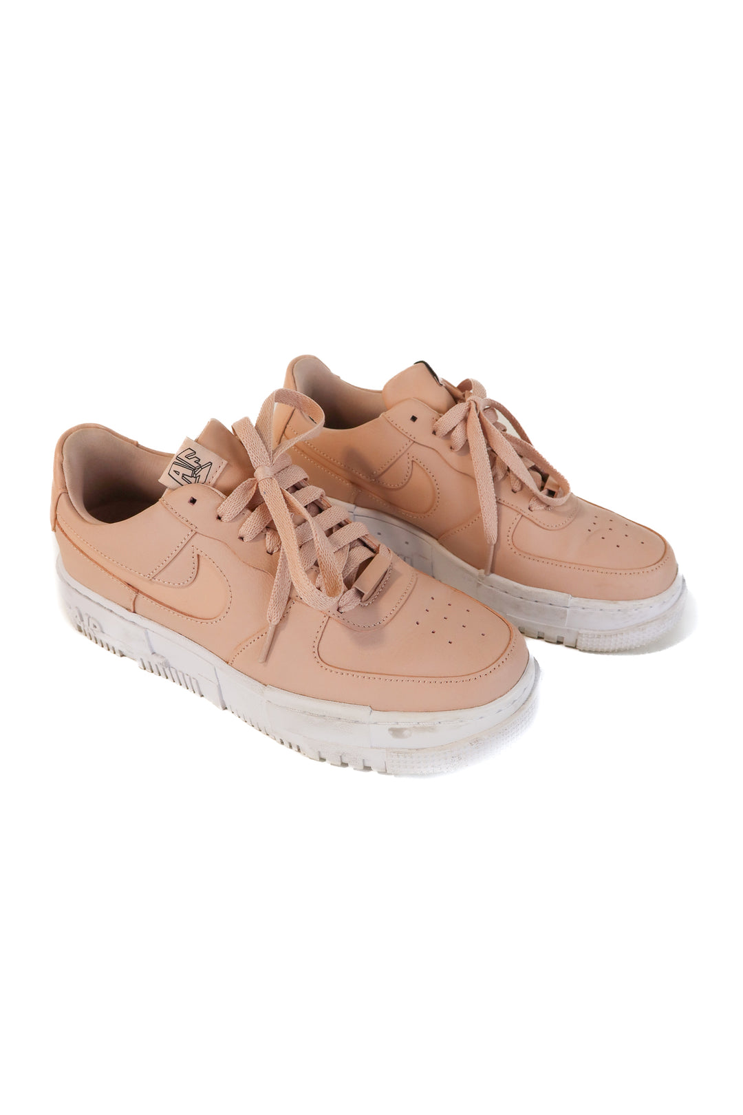 nike blush pixel air force 1 sneakers (8.5; retail $121)