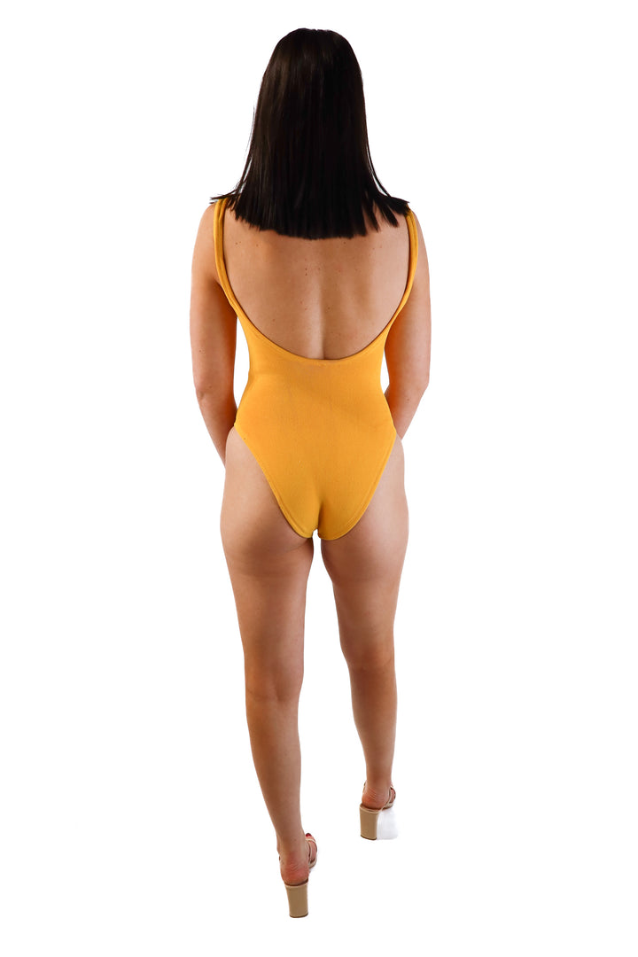 Hunza G Marigold One-Piece Swimsuit (O/S; retail $255)