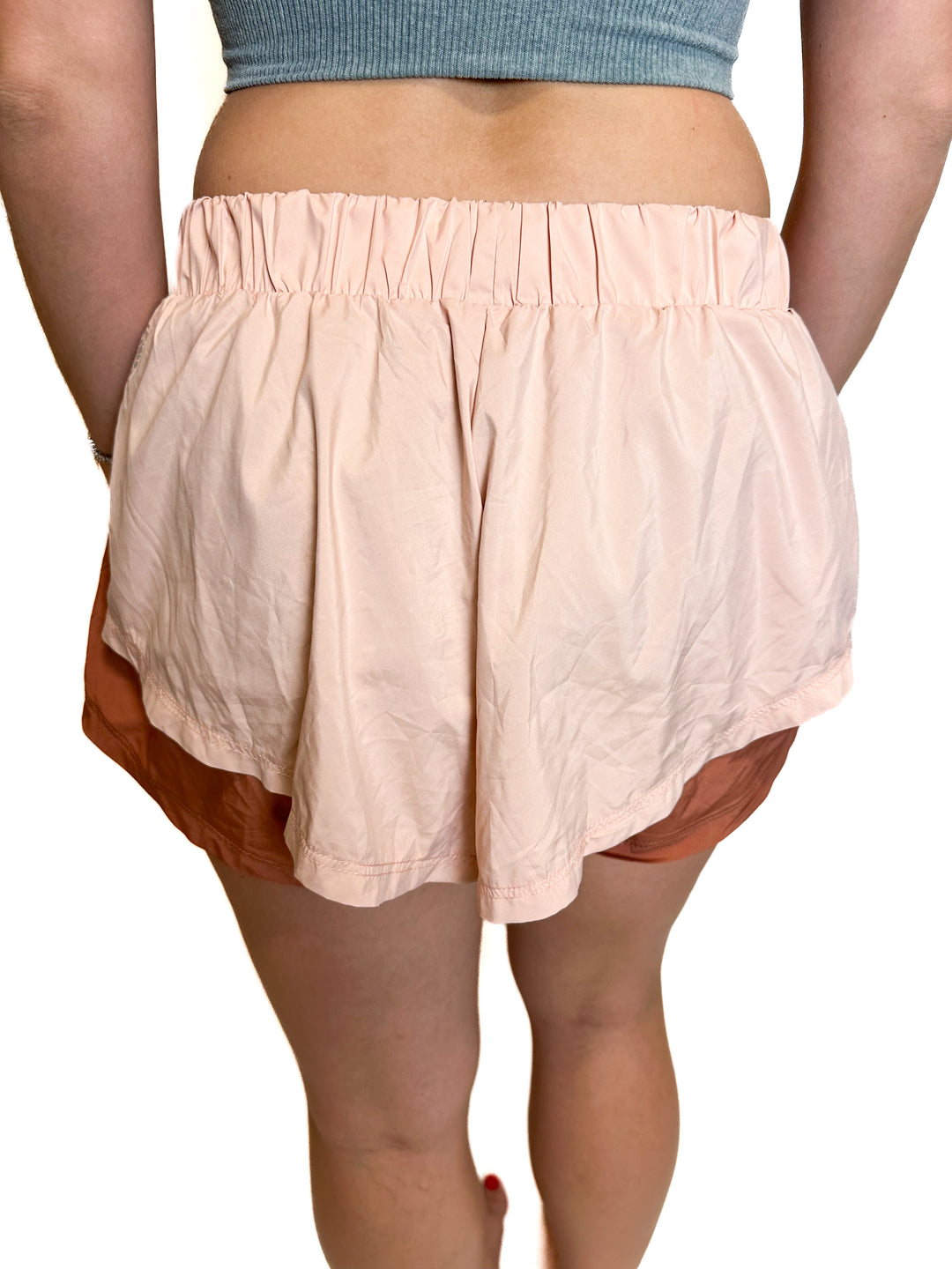 FP Movement Tan and Rust Running Shorts (M)