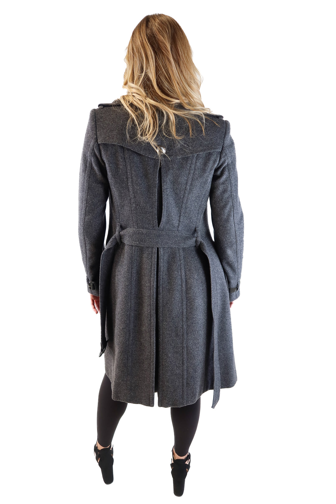 Burberry Wool Coat With Leather Trim (4; retail $3,000+)*