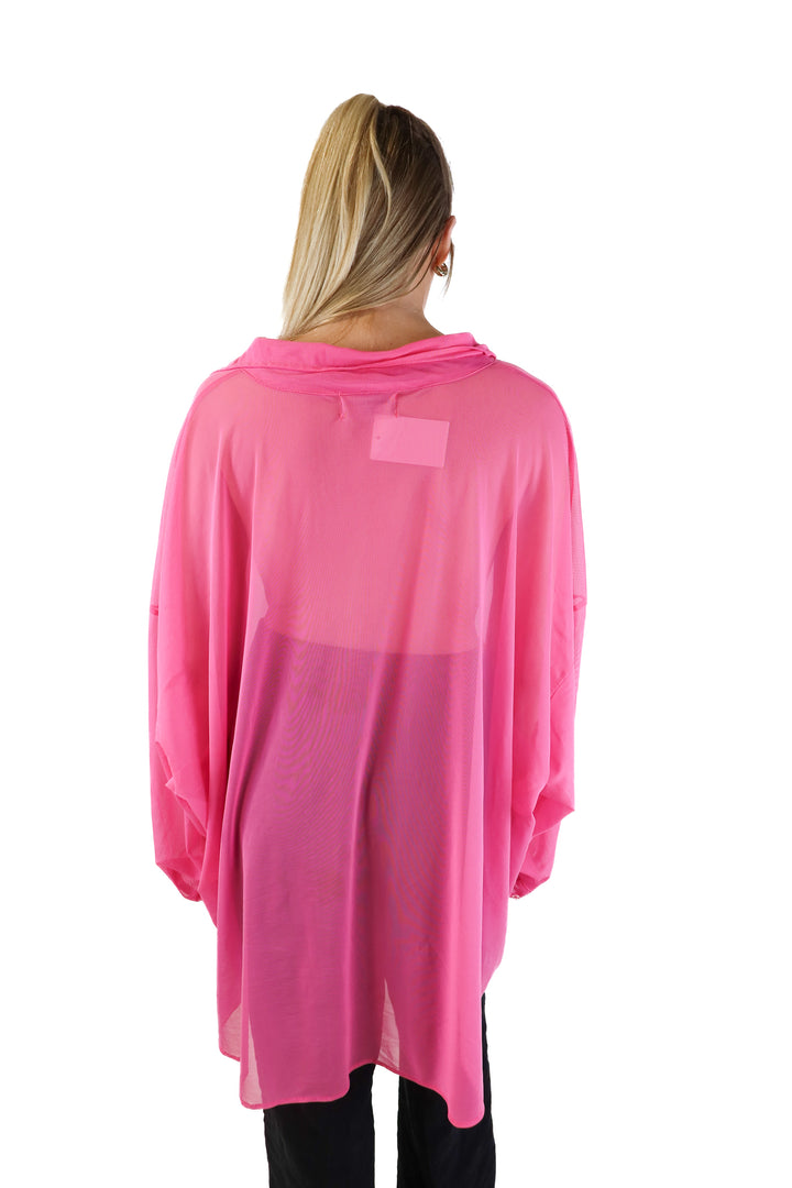Bombshell Club Pink Mesh Shirt (O/S)