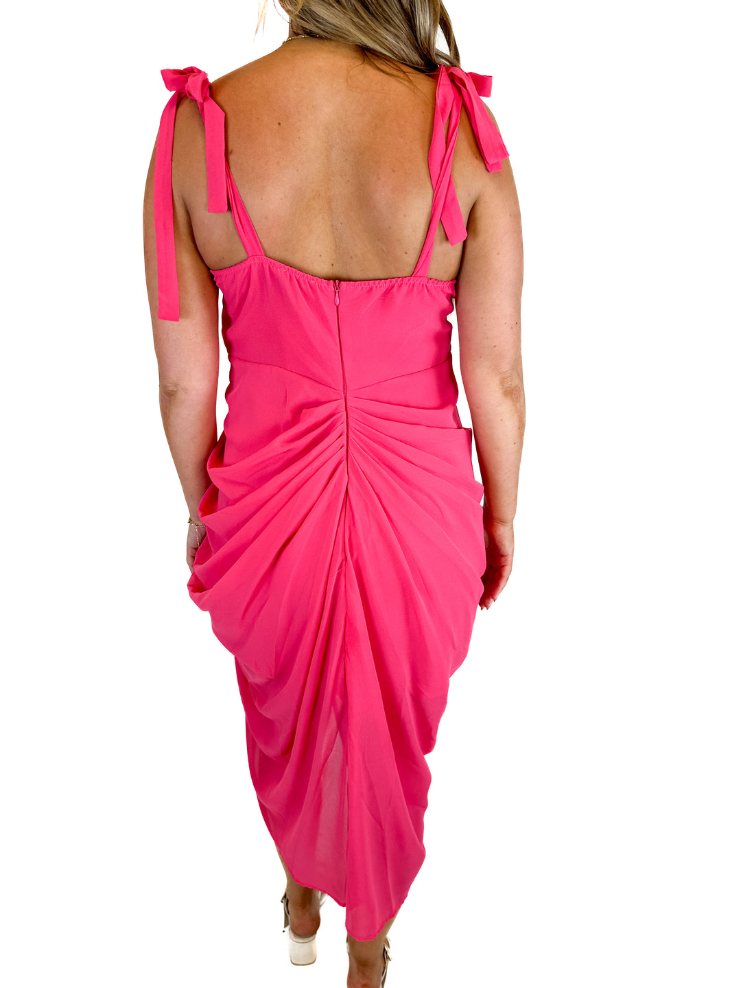 Pretty Little Thing Hot Pink Dress (12)