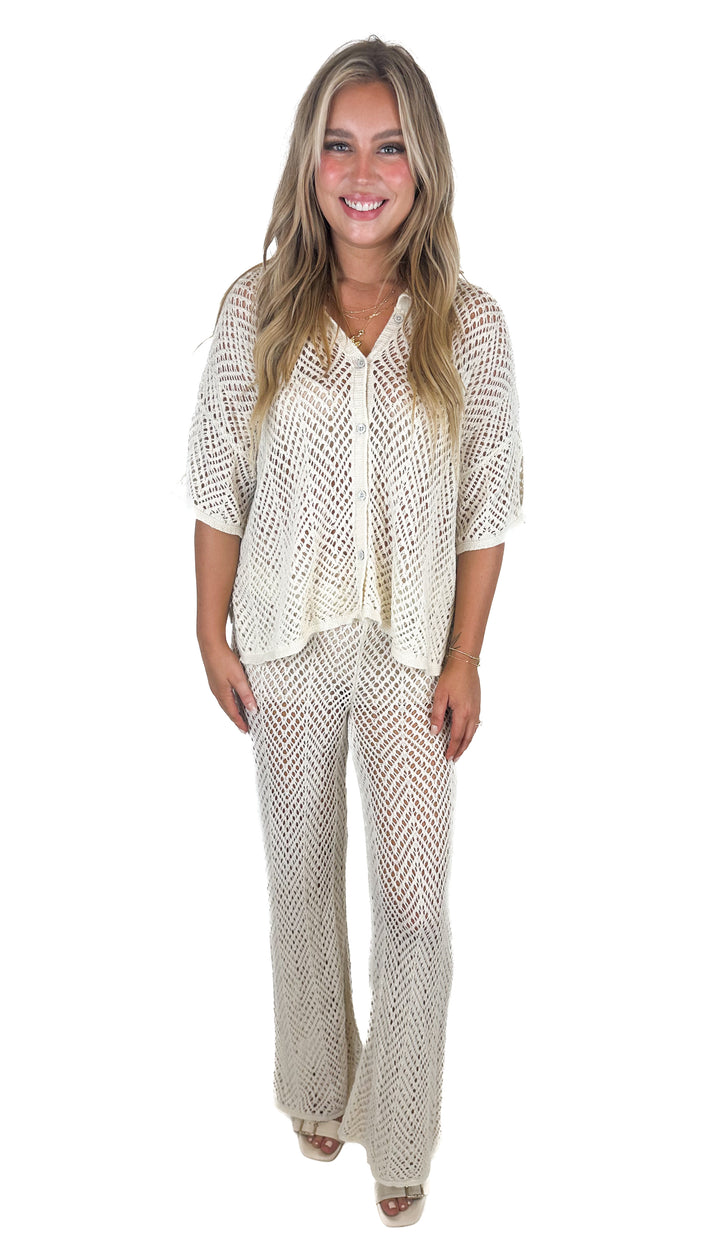 Wild Fable Pointelle Off-White Set (L)