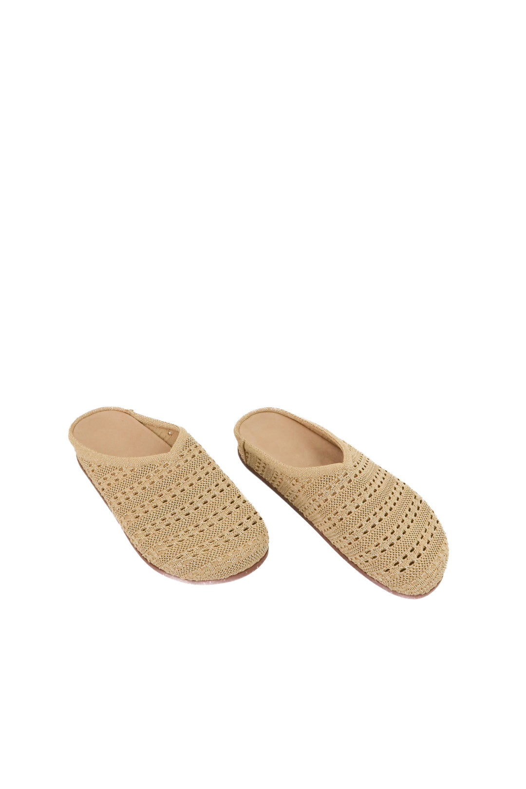 rothy's gold knit clog mules (10; retail $159)