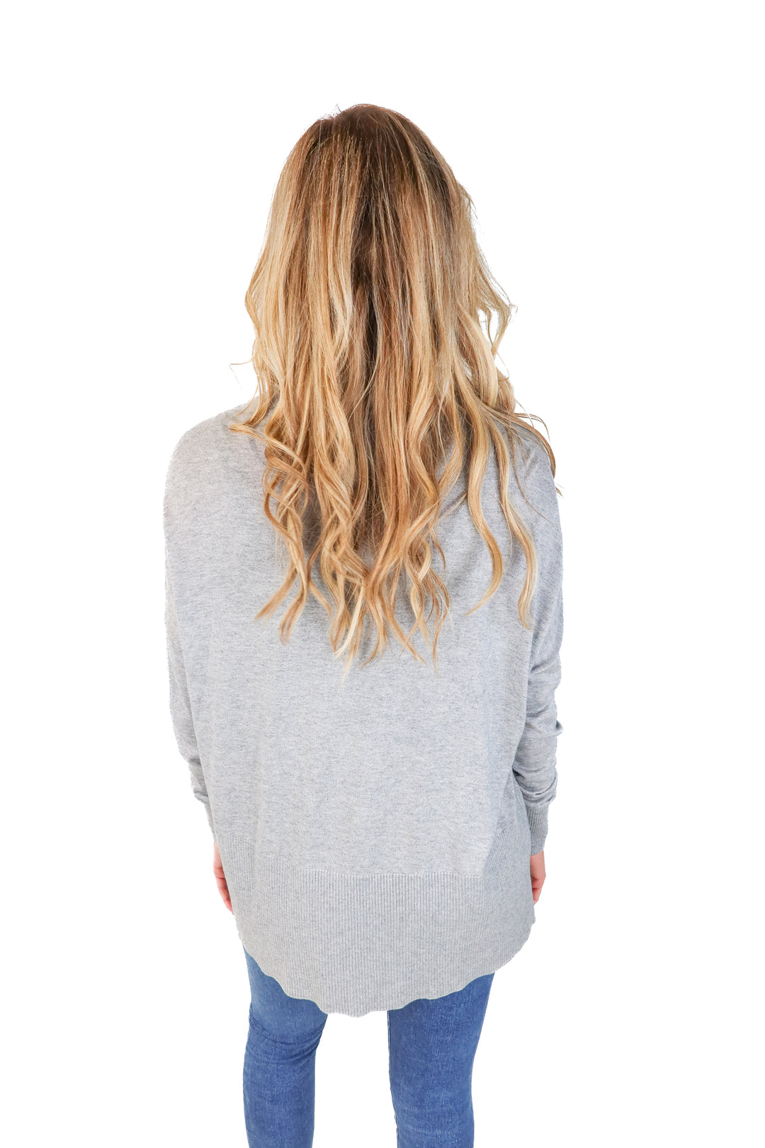 Vince Grey Open Front Pocket Cardigan (S & M)