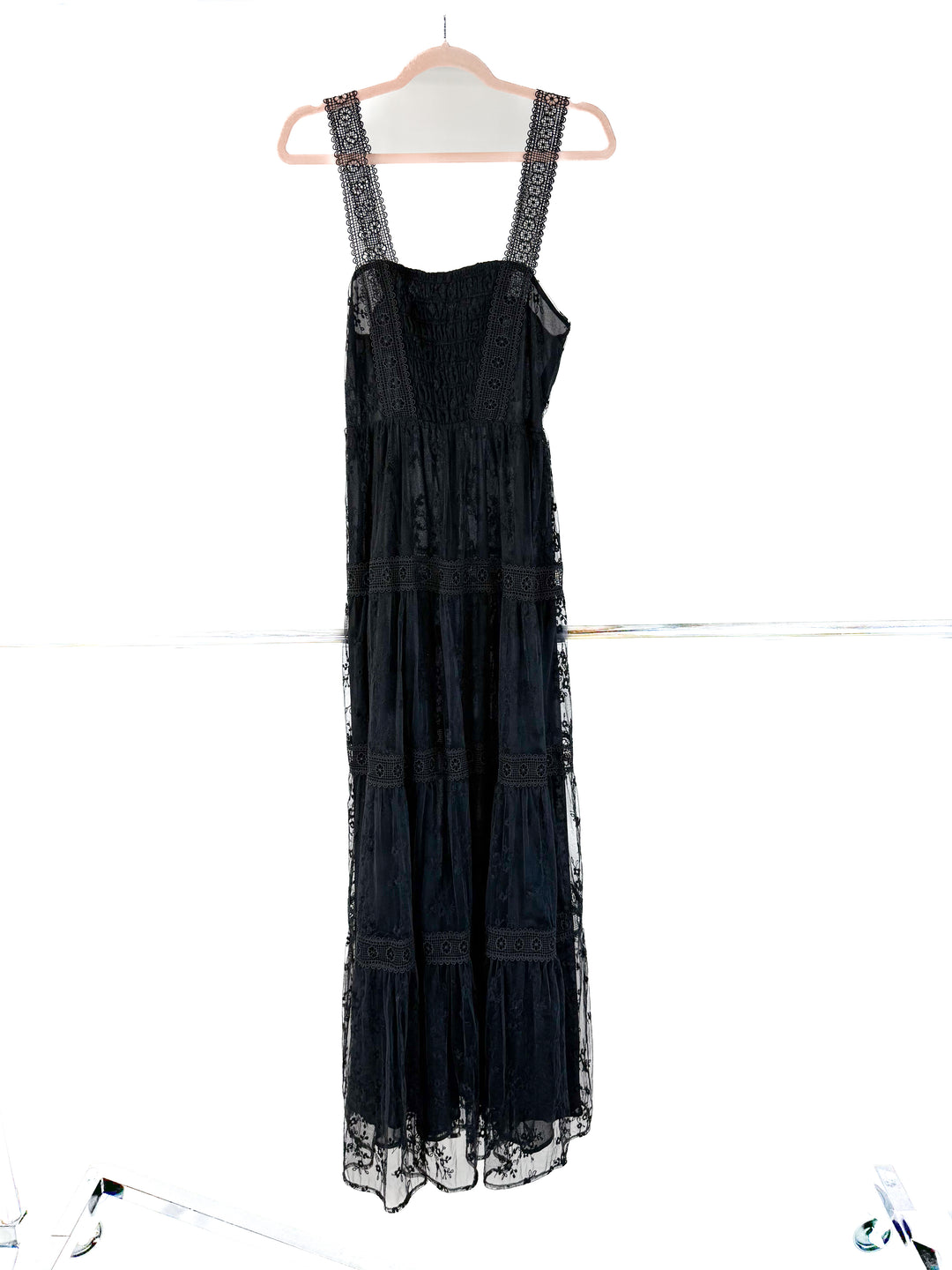 tularosa black eyelet maxi dress NWT (s; est. retail $258)