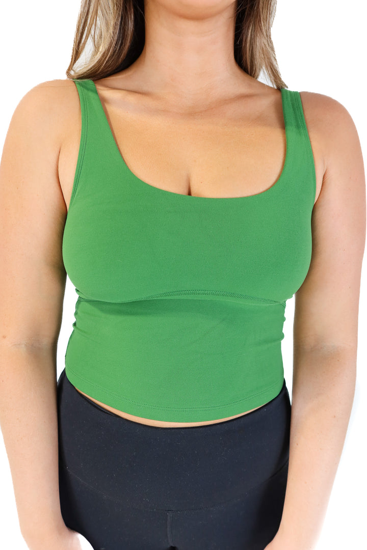 Tna green active tank (M; retail $48)