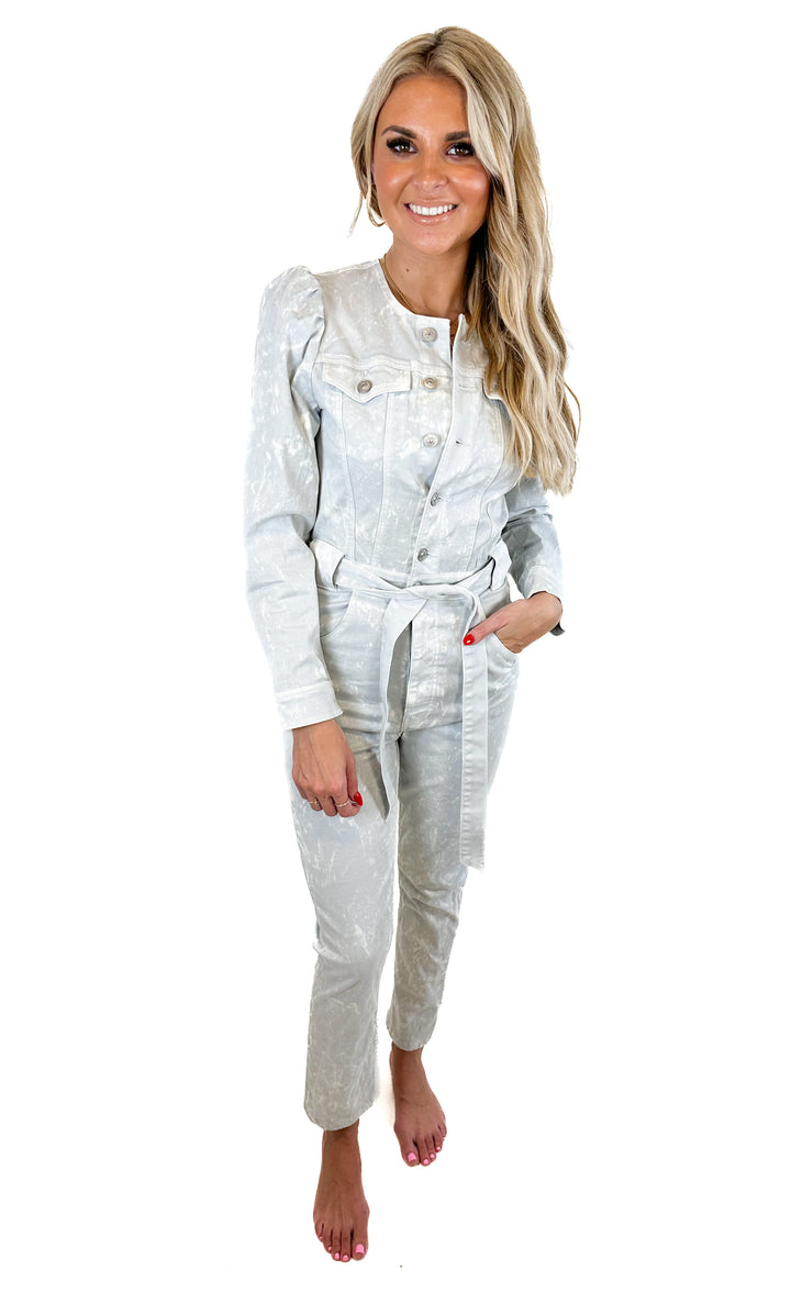 Hudson Los Angeles Belted Denim Jumpsuit NWT (XS; retail $325)