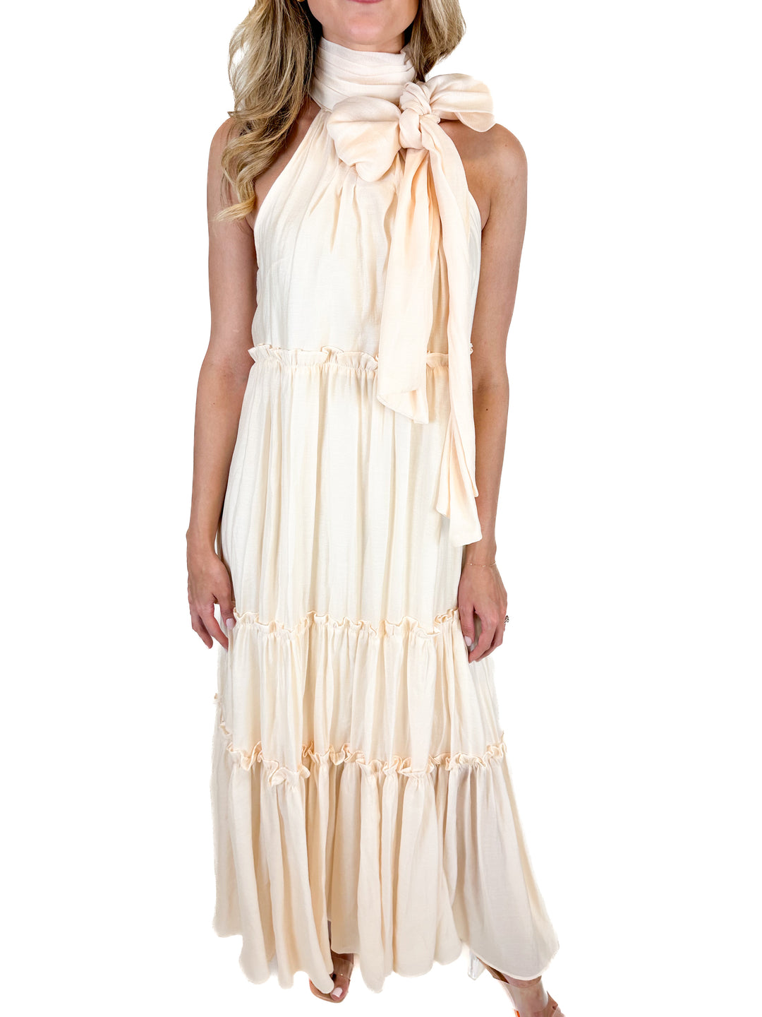 Petal & Pup Cream Tiana Maxi Dress NWT (S)