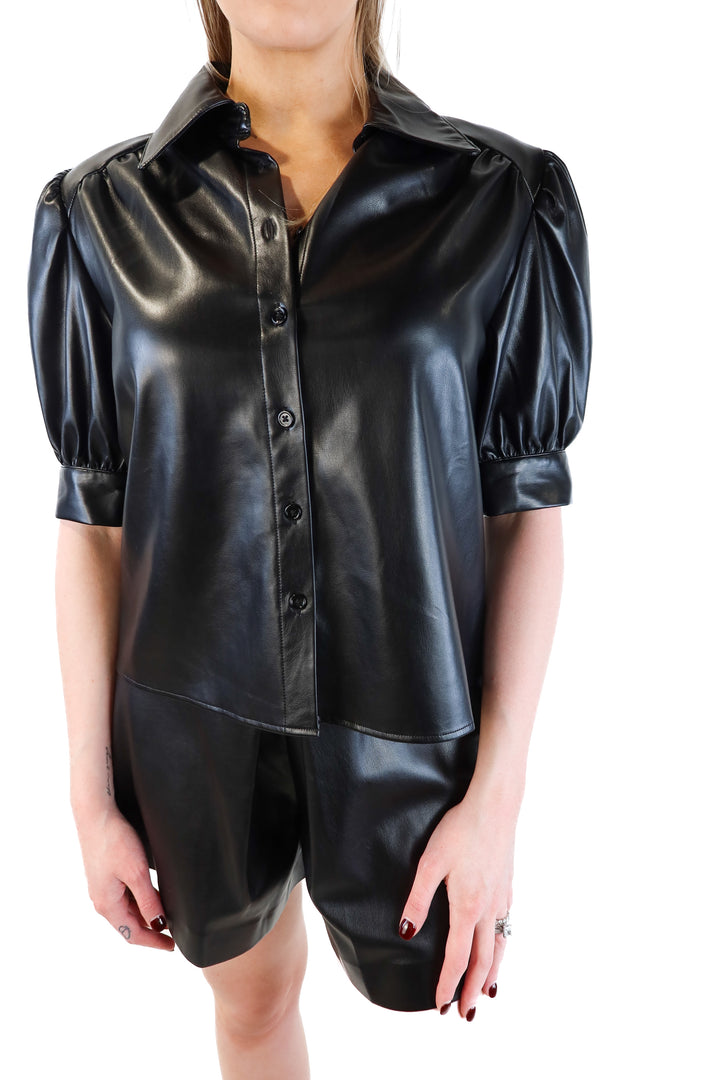 Sundays Black Vegan Leather Set NWT (S; retail $396)