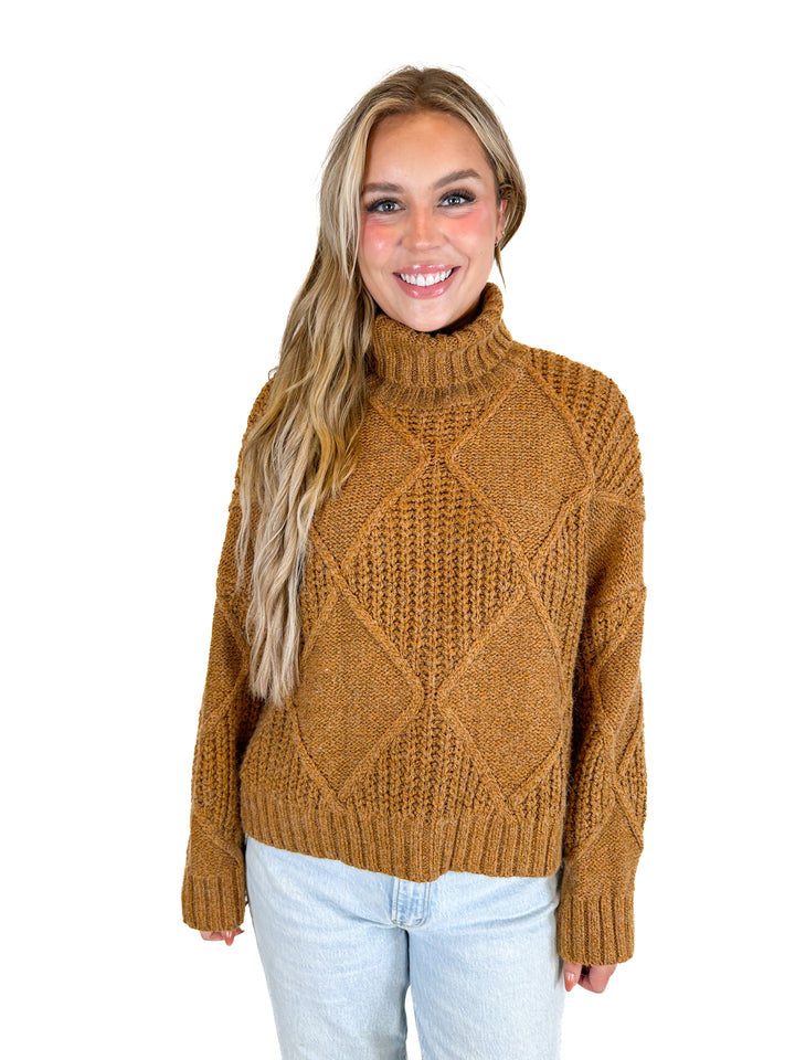 Fable Mustard Turtleneck Sweater (M)
