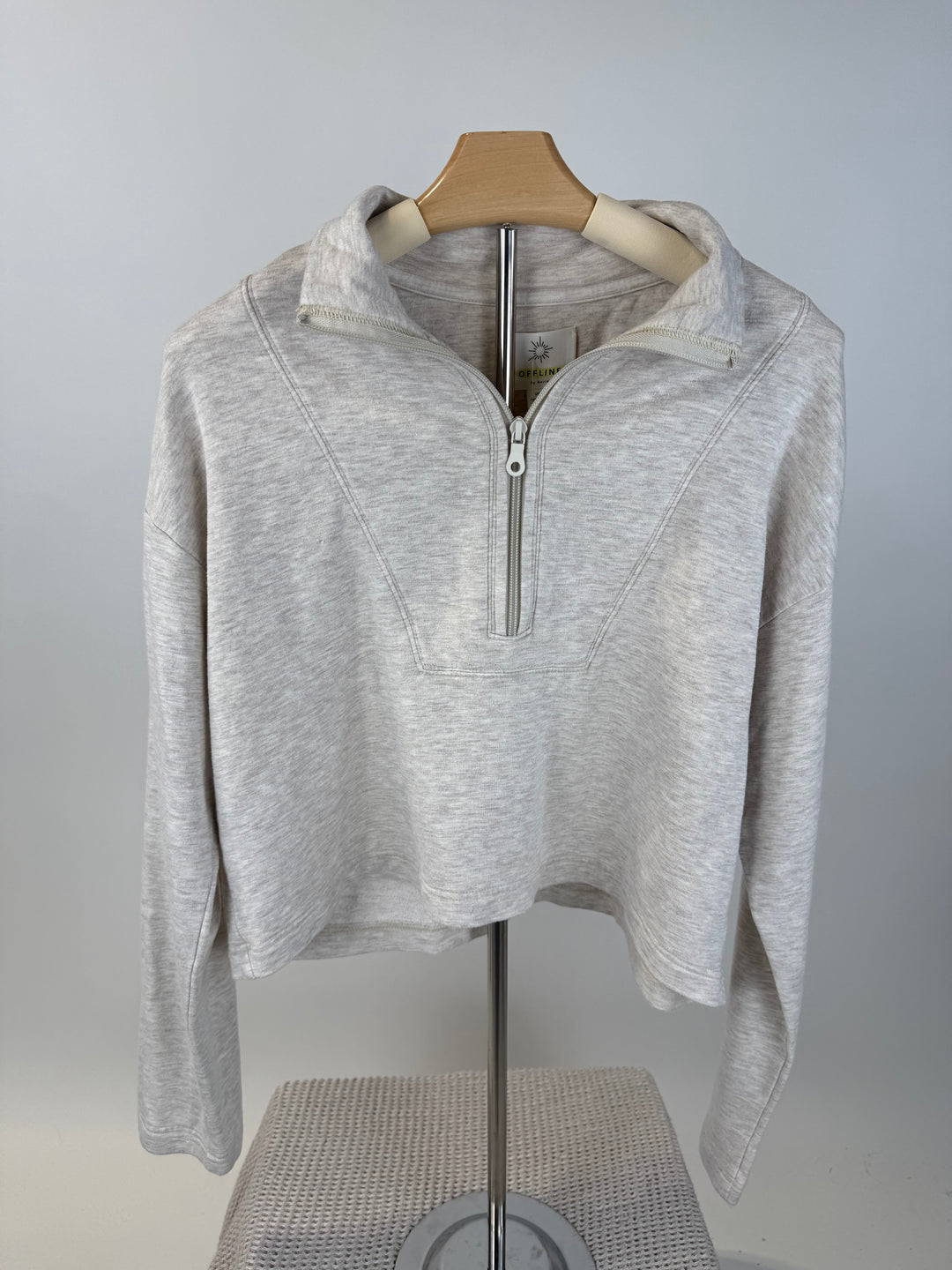 SOLD: Offline by Aerie Heathered Oat Pullover (S)