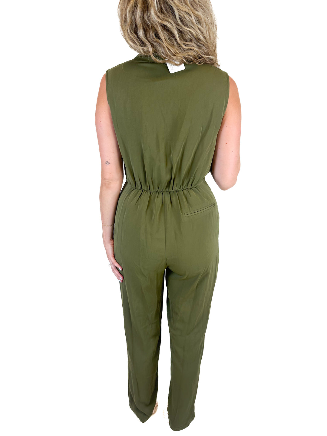 Petal & Pup Army Green Jumpsuit NWT (L; retail $90)