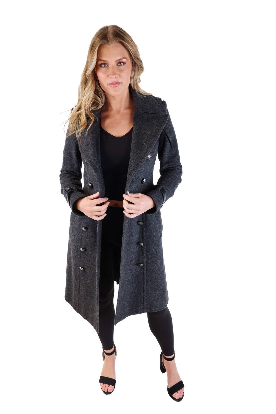 Burberry Wool Coat With Leather Trim (4; retail $3,000+)*