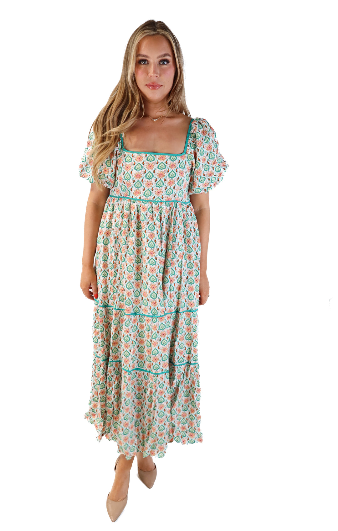 In Loom Floral Dress (S; retail $76)