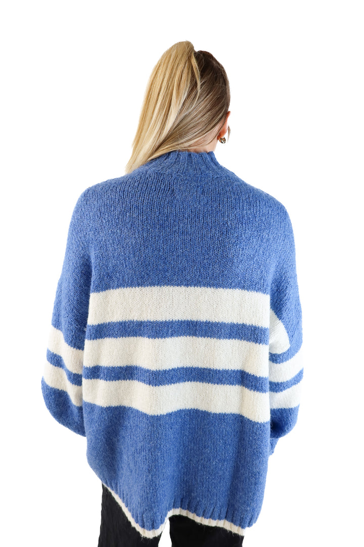 Pistola Blue and White Sweater (M; retail $168)