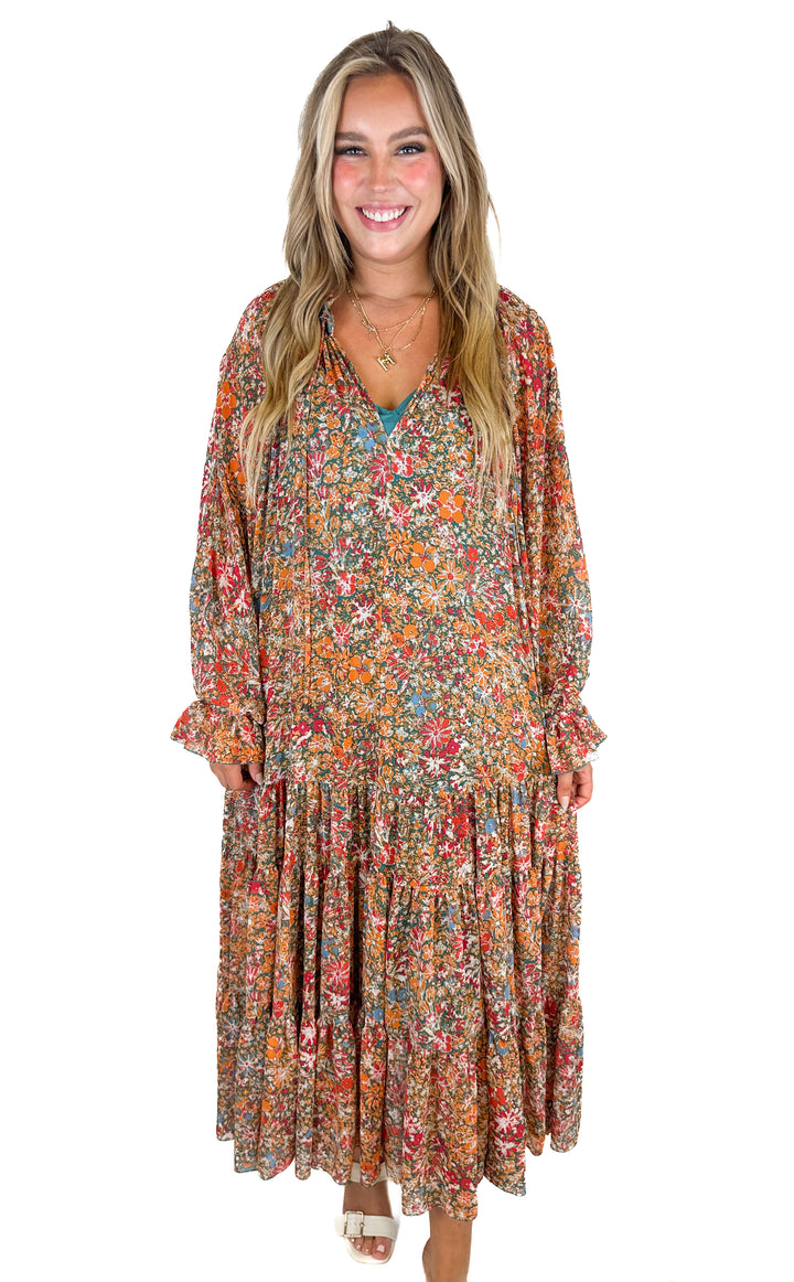 Free People Floral Maxi Dress (M)