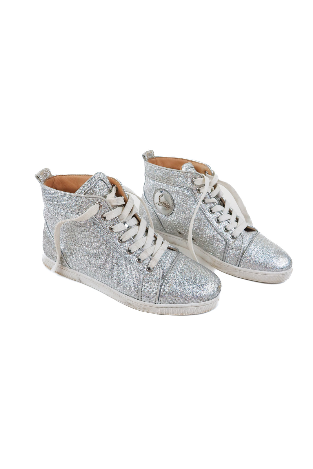 christian louboutin metallic sneakers (38/ US8; retail $1,495)