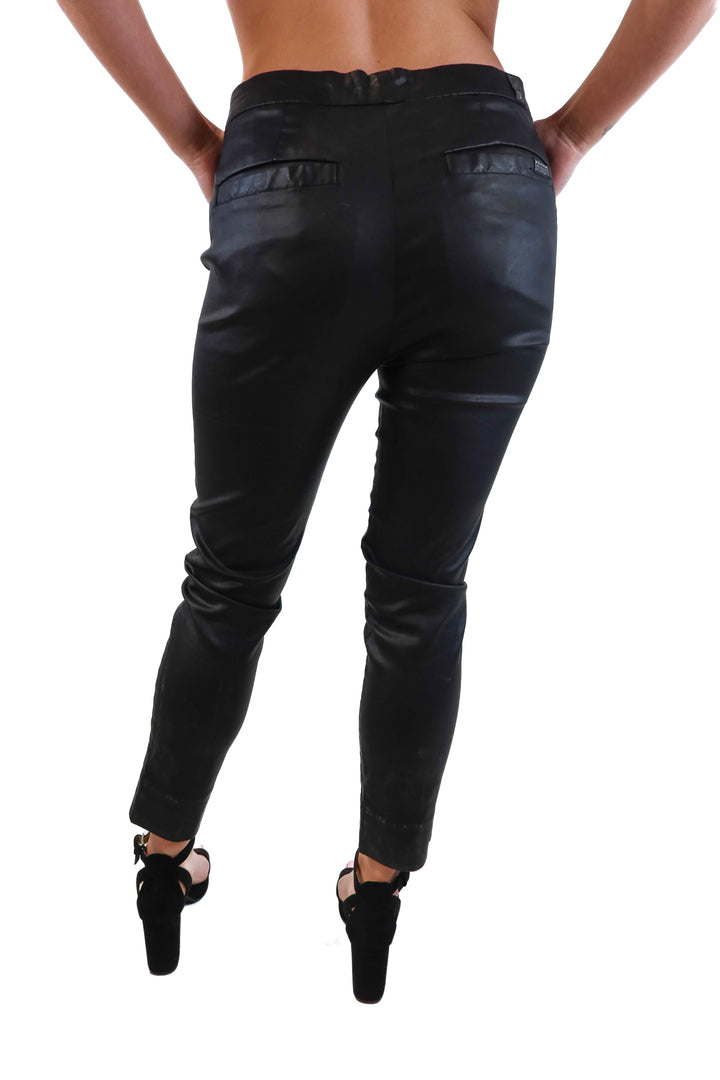 7 for all mankind faux leather pants (27; retail $248