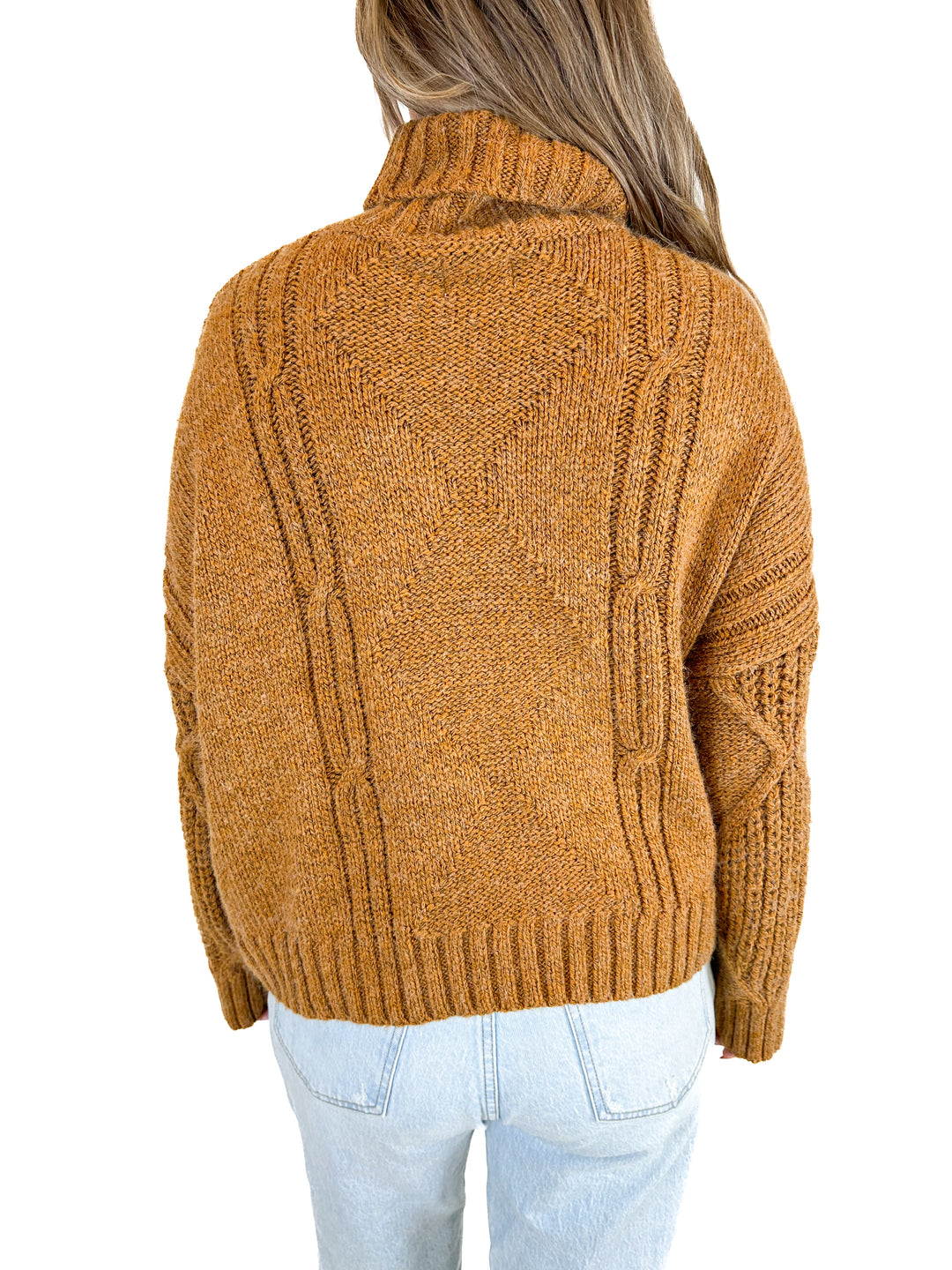Fable Mustard Turtleneck Sweater (M)