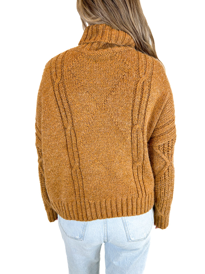Fable Mustard Turtleneck Sweater (M)