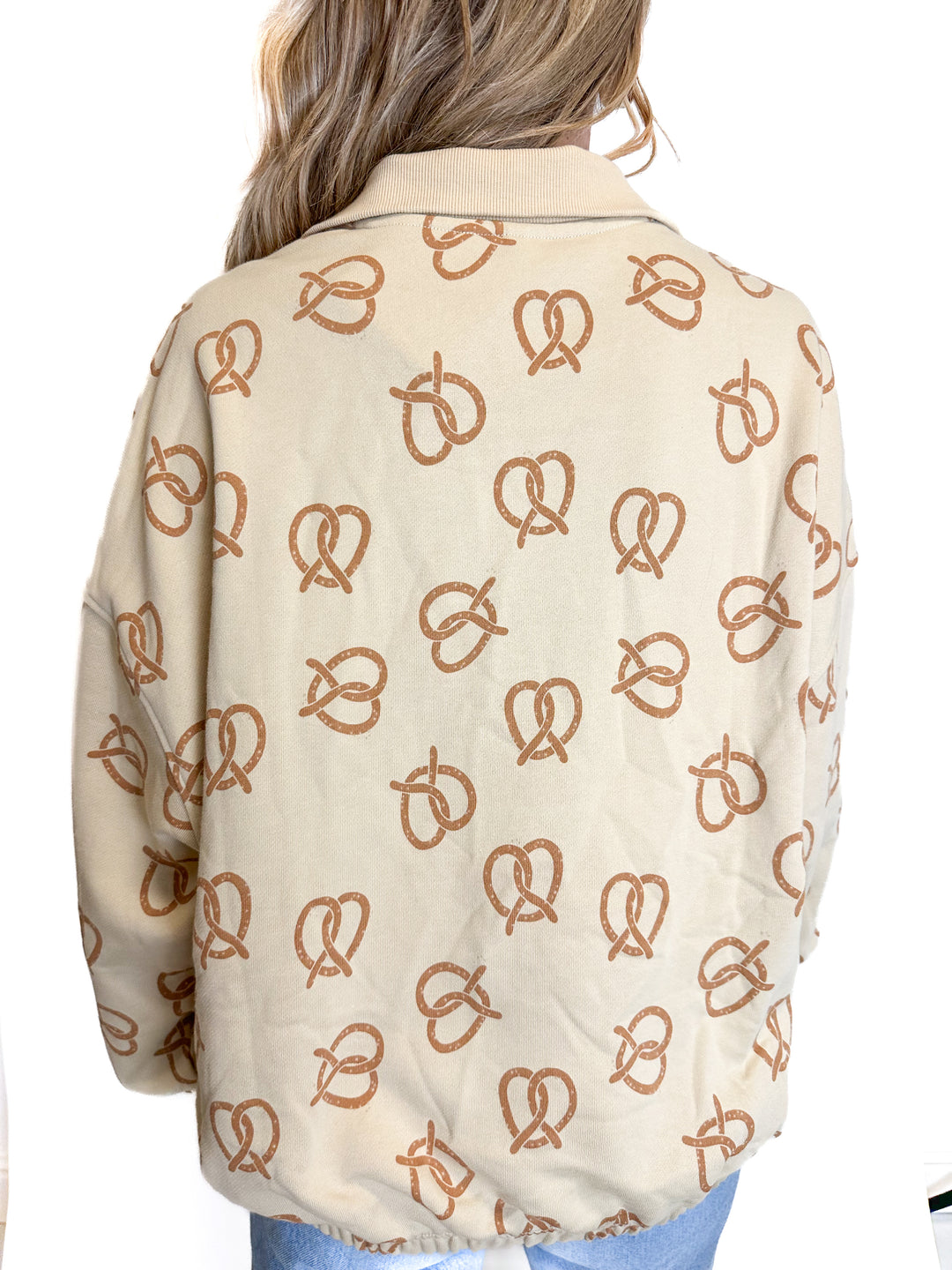 Kotex Pretzel Printed Rugby Pullover NWT (XS)