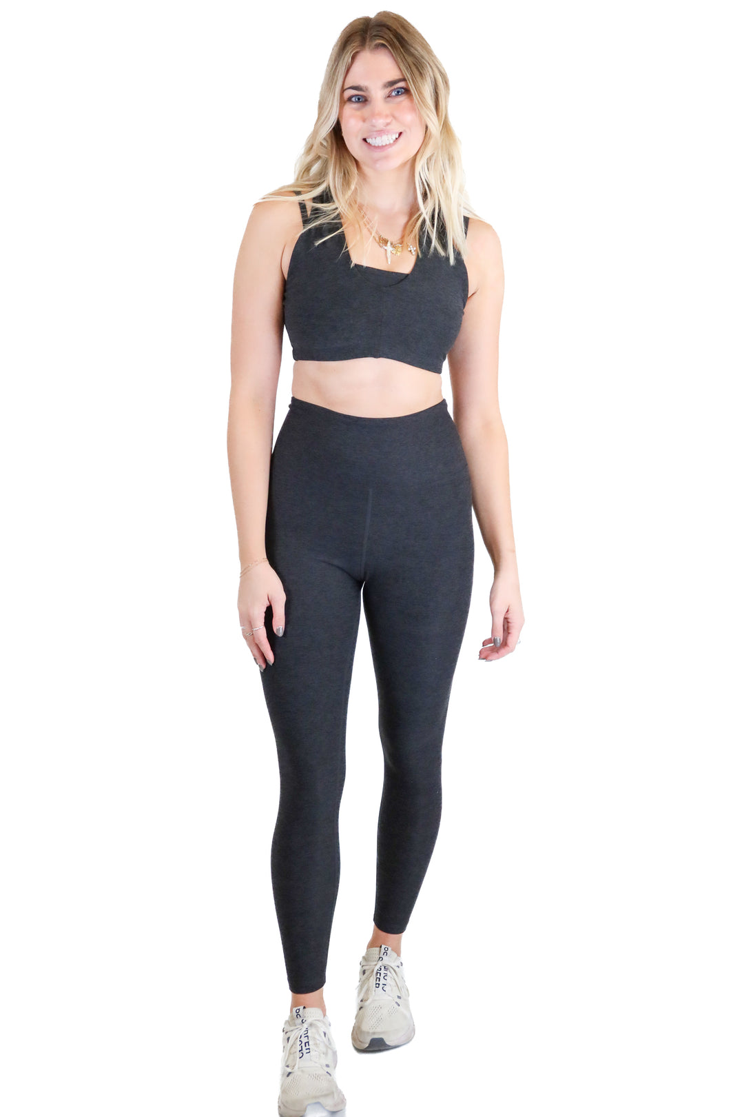 Year of Ours navy/black workout set (S)