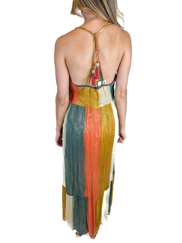 Lovestitch Metallic Maxi Dress (S)
