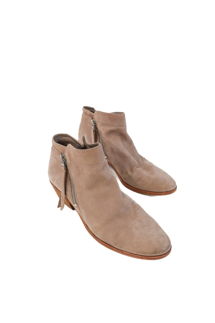 Sam Edelman taupe leather booties (7.5)