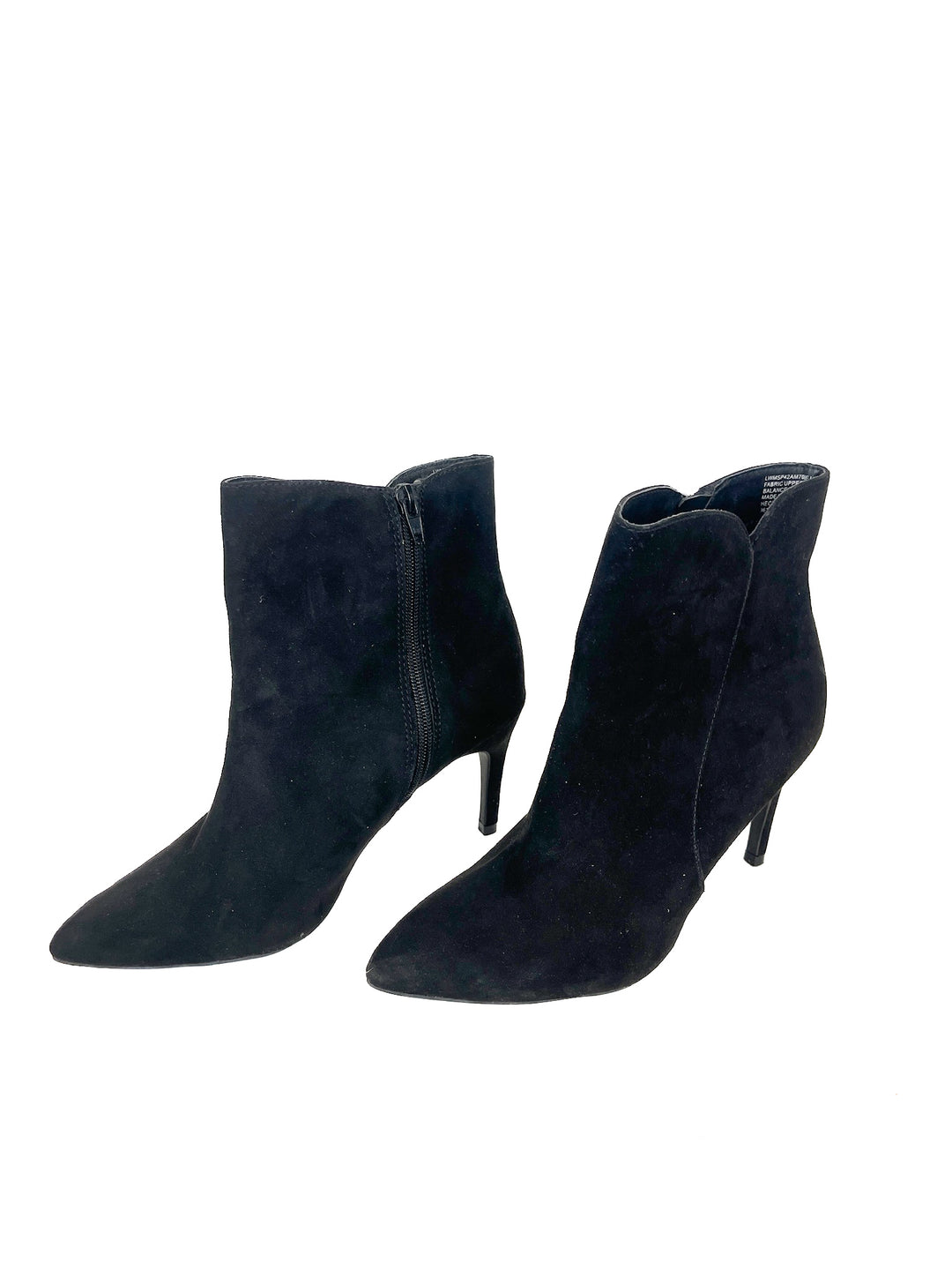 Scoop Vegan Suede Black Ankle Boots (8)