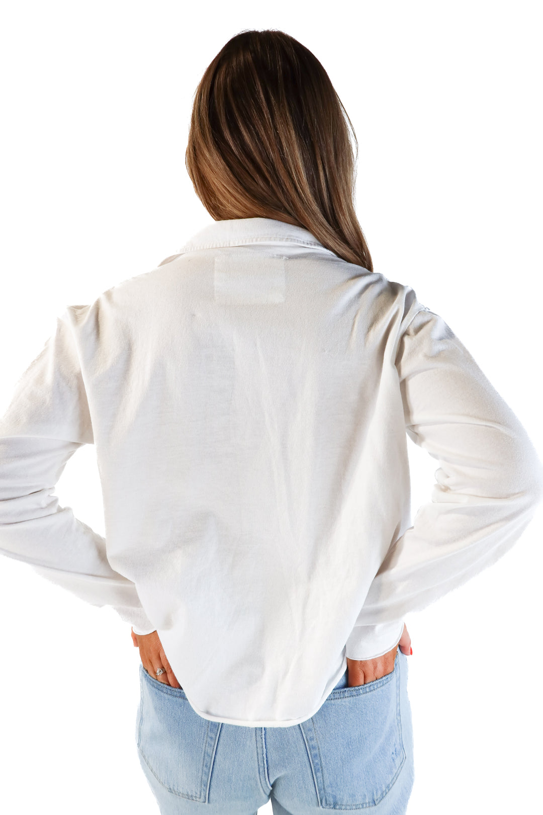 Frank & Eileen white polo shirt (M; retail $168)