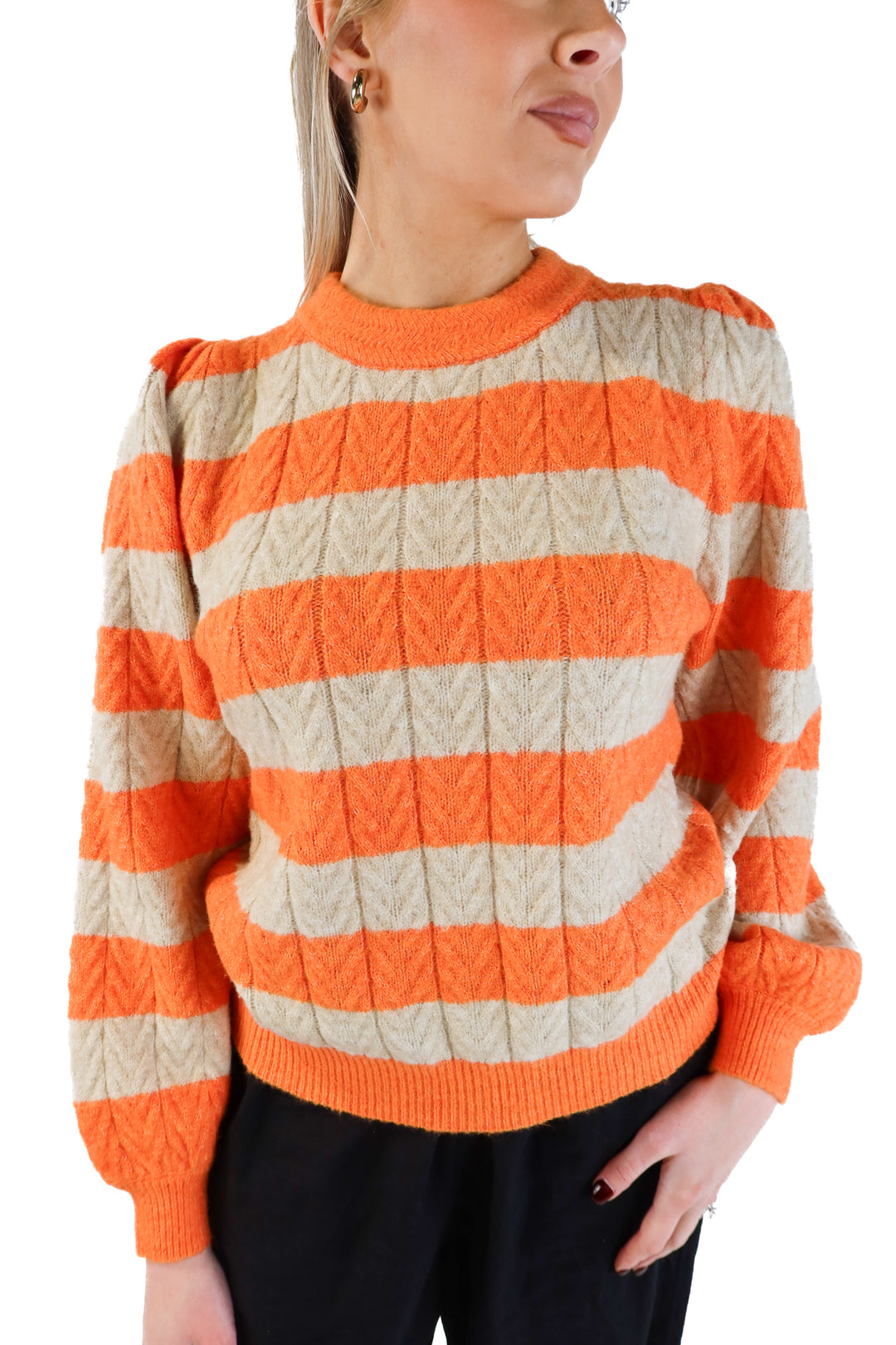 FRNCH Striped Sweater NWT (S; retail $108)