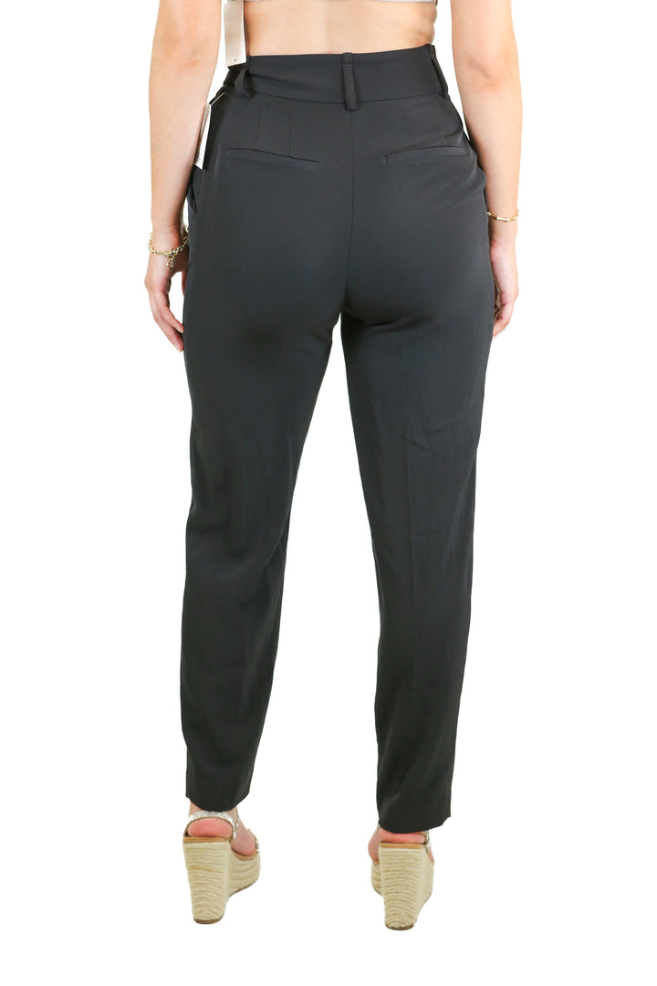 H&M Black High Waist Straight Trousers NWT (4)