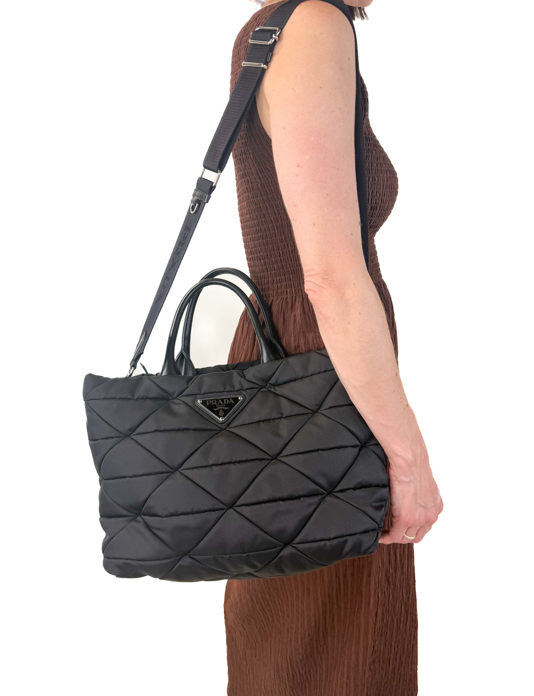 Prada Nylon Re-Issue Medium Padded Tote (retail $2,850)