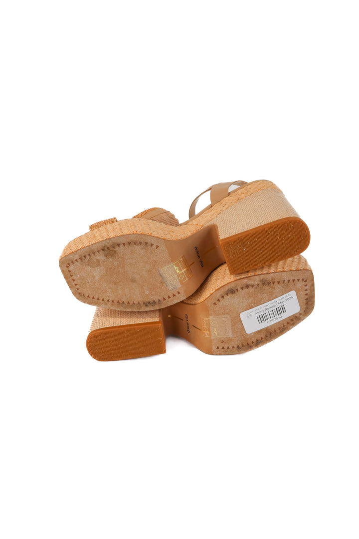 dolce vita woven chunky heels (8.5)