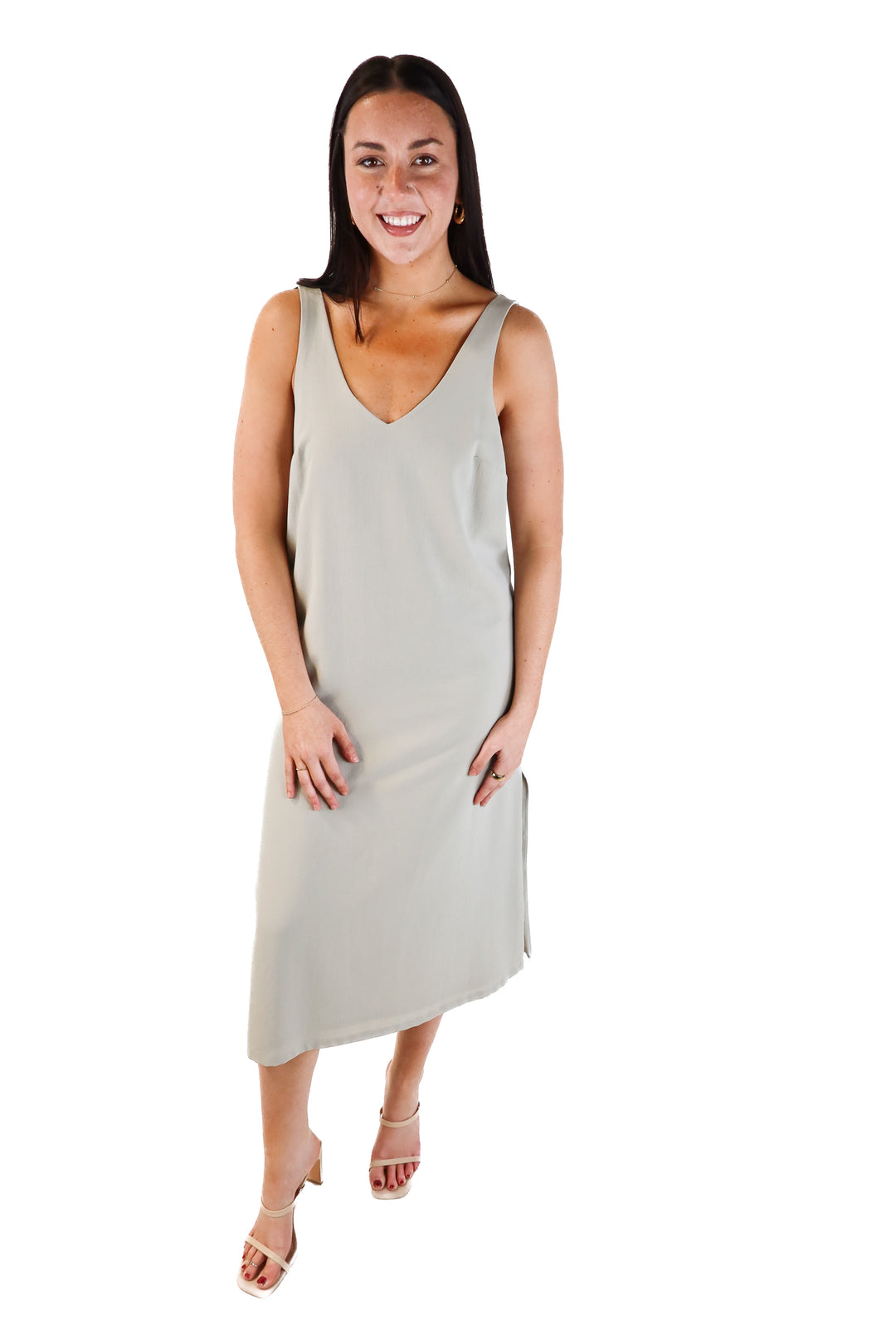 Lululemon Greige Midi Dress (M; retail $128)