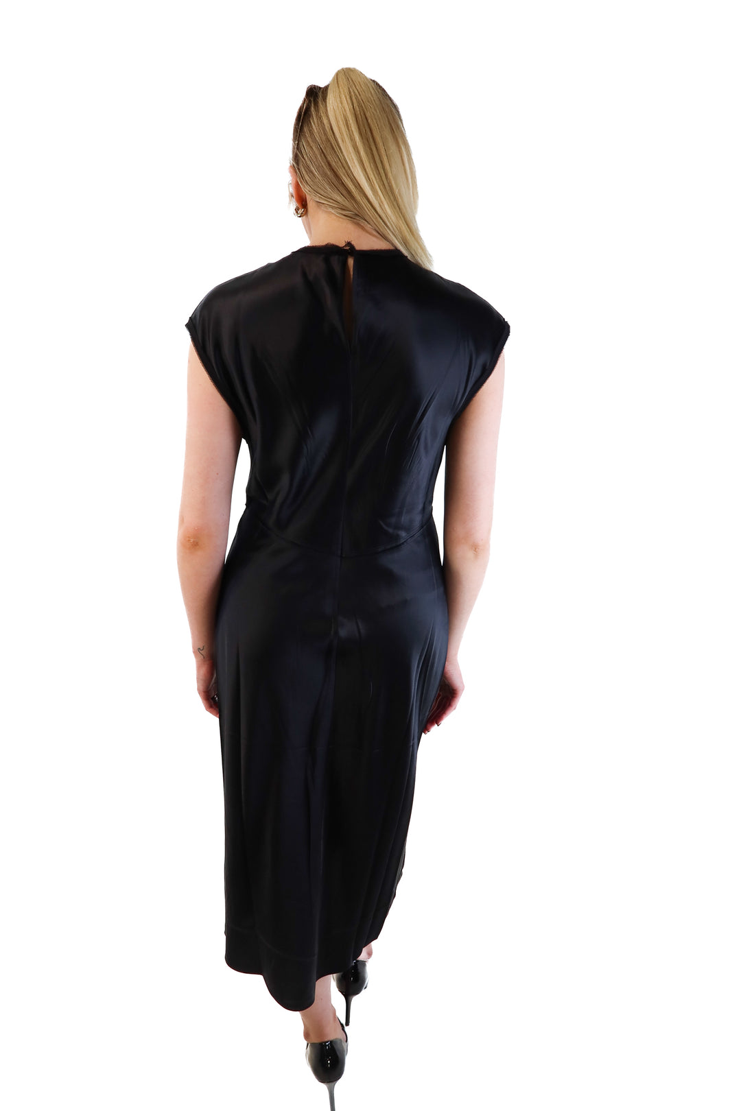 Banana Republic Black Silk Dress (S; retail $225)