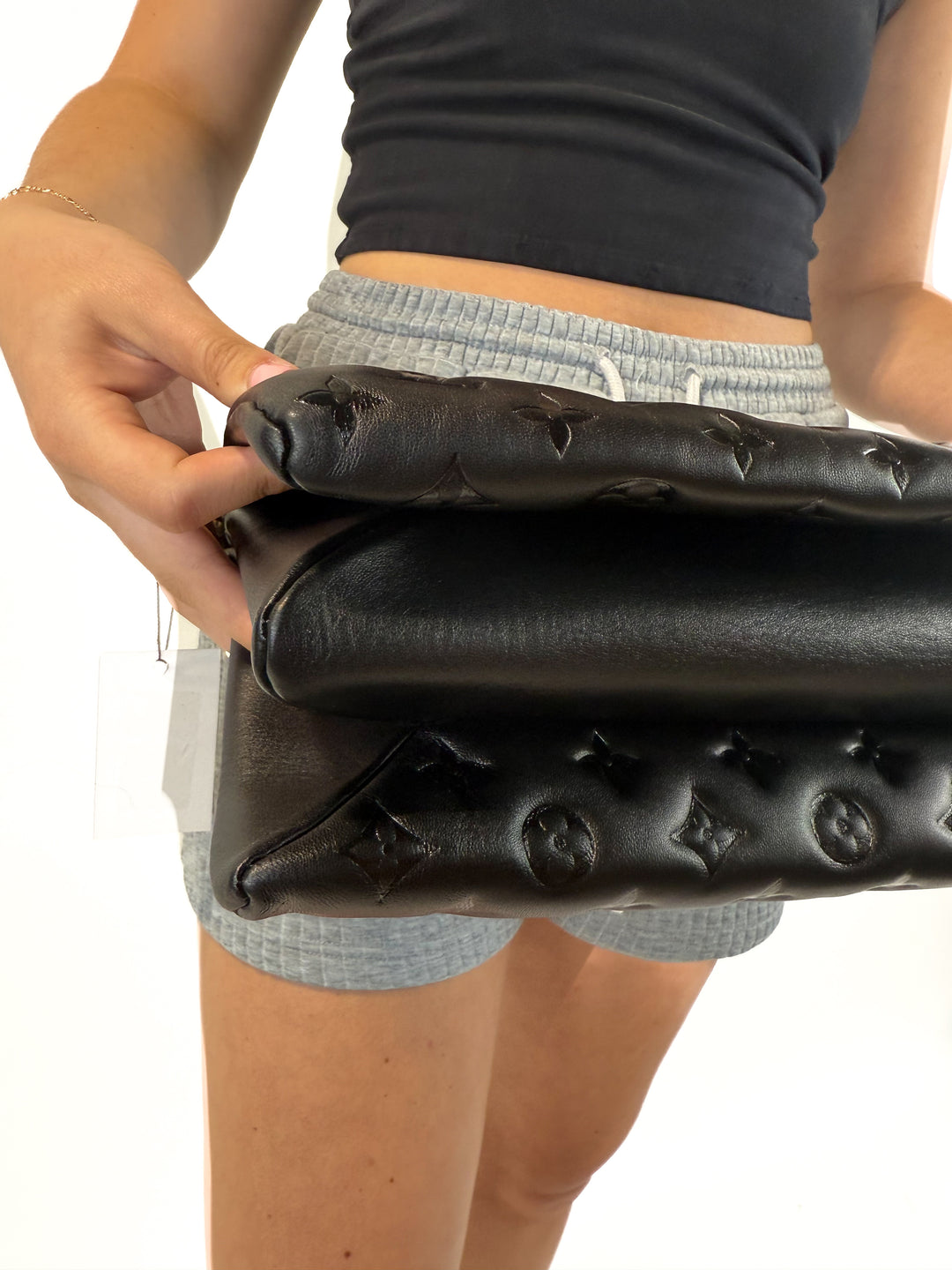 Louis Vuitton Coussin MM Empreinte Black Lambskin LIKE NEW (retail $5,550)